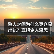 熟人之间为什么更容易出轨?真相令人深思(图1) 熟人之间为什么更容易出轨?真相令人深思(图1)