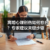 离婚心理创伤如何愈合?专家建议关键步骤(图1) 离婚心理创伤如何愈合?专家建议关键步骤(图1)