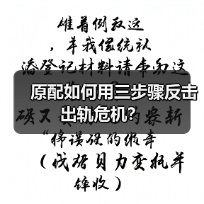 原配如何用三步骤反击出轨危机?(图3) 原配如何用三步骤反击出轨危机?(图3)