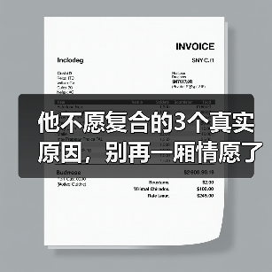 他不愿复合的3个真实原因，别再一厢情愿了