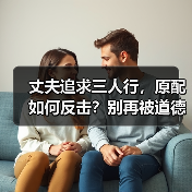 丈夫追求三人行,原配如何反击?别再被道德绑架了(图2) 丈夫追求三人行,原配如何反击?别再被道德绑架了(图2)