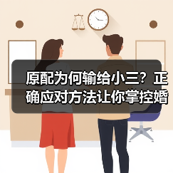 原配为何输给小三?正确应对方法让你掌控婚姻危机(图2) 原配为何输给小三?正确应对方法让你掌控婚姻危机(图2)