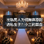 出轨男人为何抛弃原配选私生子？小三的算盘真相令人震惊(图4)