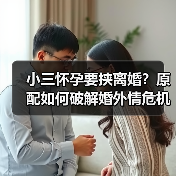 小三怀孕要挟离婚？原配如何破解婚外情危机？(图1)