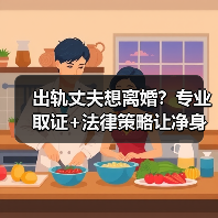 出轨丈夫想离婚？专业取证+法律策略让净身出户成真(图1)