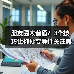 朋友圈太普通？3个技巧让你秒变异性关注焦点！(图4)