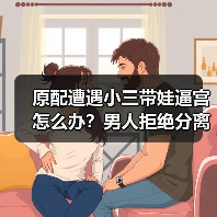 原配遭遇小三带娃逼宫怎么办？男人拒绝分离如何破解(图2)