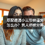 原配遭遇小三带娃逼宫怎么办？男人拒绝分离如何破解(图4)