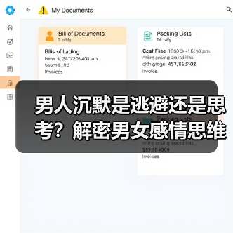 男人沉默是逃避还是思考？解密男女感情思维差异 - 辰飞雨恋来情感网