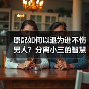 原配如何以退为进不伤男人？分离小三的智慧策略(图3)