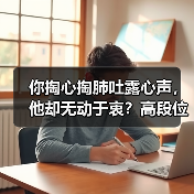 你掏心掏肺吐露心声，他却无动于衷？高段位技巧一出手轻松拿捏 - 辰飞雨恋来情感网