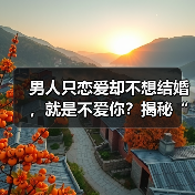 男人只恋爱却不想结婚,就是不爱你?揭秘“恐婚男”的真实小心思(图3) 男人只恋爱却不想结婚,就是不爱你?揭秘“恐婚男”的真实小心思(图3)