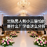 出轨男人和小三最怕的是什么？学会这么分析，小三立马就没戏唱了(图1)