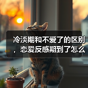 冷淡期和不爱了的区别，恋爱反感期到了怎么办 - 辰飞雨恋来情感网