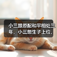 小三跟原配和平相处三年,小三想生子上位,原配如何进行反击?(图3) 小三跟原配和平相处三年,小三想生子上位,原配如何进行反击?(图3)