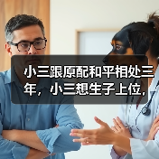 小三跟原配和平相处三年，小三想生子上位，原配如何进行反击？ - 辰飞雨恋来情感网