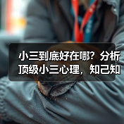 小三到底好在哪？分析顶级小三心理，知己知彼百战不殆 - 辰飞雨恋来情感网