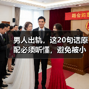 男人出轨，这20句话原配必须听懂，避免被小三套路，拒绝上当受骗(图4)