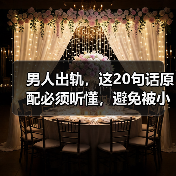 男人出轨，这20句话原配必须听懂，避免被小三套路，拒绝上当受骗(图3)