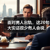 面对男人出轨，这20句大实话很少有人会说，但是原配必须要听懂(图3)