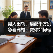 男人出轨，原配千万别急着离婚，教你如何理性分析，轻松分离小三(图4)