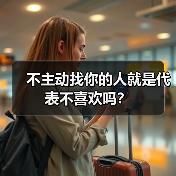 不主动找你的人就是代表不喜欢吗？ - 辰飞雨恋来情感网