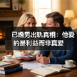 已婚男出轨真相：他爱的是利益而非真爱 - 辰飞雨恋来情感网