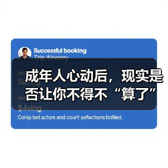 成年人心动后，现实是否让你不得不“算了”？ - 辰飞雨恋来情感网