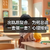 出轨后复合，为何总说一套做一套？心理接纳才是关键(图3)