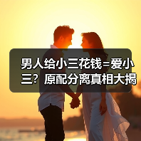 男人给小三花钱=爱小三?原配分离真相大揭秘(图3) 男人给小三花钱=爱小三?原配分离真相大揭秘(图3)