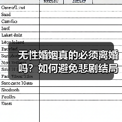 无性婚姻真的必须离婚吗？如何避免悲剧结局？(图4)
