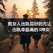 抓女人出轨最好的方法,出轨率最高的3种女人(图1) 抓女人出轨最好的方法,出轨率最高的3种女人(图1)