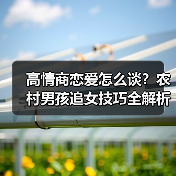 高情商恋爱怎么谈？农村男孩追女技巧全解析 - 辰飞雨恋来情感网