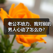 老公不给力，我对别的男人心动了怎么办？ - 辰飞雨恋来情感网