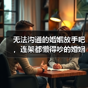 无法沟通的婚姻放手吧，连架都懒得吵的婚姻(图4)