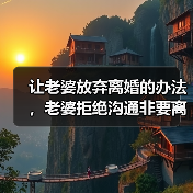 让老婆放弃离婚的办法，老婆拒绝沟通非要离婚 - 辰飞雨恋来情感网