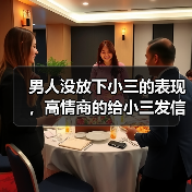 男人没放下小三的表现，高情商的给小三发信息(图3)