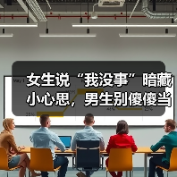 女生说“我没事”暗藏小心思，男生别傻傻当真 - 辰飞雨恋来情感网