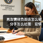 男友情绪负面该怎么做，分手怎么处理：爱情心理学(图1)