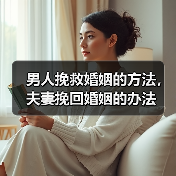 男人挽救婚姻的方法，夫妻挽回婚姻的办法 - 辰飞雨恋来情感网