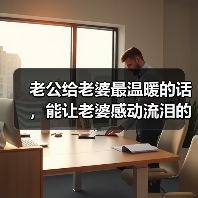 老公给老婆最温暖的话，能让老婆感动流泪的话(图3)