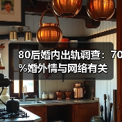 80后婚内出轨调查：70%婚外情与网络有关(图2)