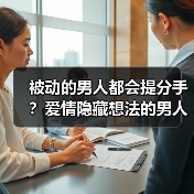 被动的男人都会提分手？爱情隐藏想法的男人(图3)
