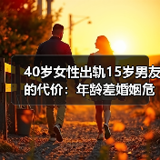 40岁女性出轨15岁男友的代价：年龄差婚姻危机真相 - 辰飞雨恋来情感网