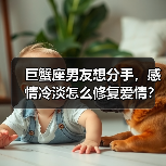 巨蟹座男友想分手，感情冷淡怎么修复爱情？怎么挽回感情？ - 辰飞雨恋来情感网