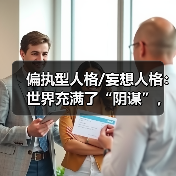 偏执型人格/妄想人格：世界充满了“阴谋”，我永远都是受害者 - 辰飞雨恋来情感网