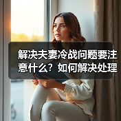 解决夫妻冷战问题要注意什么？如何解决处理婚姻冷战冷暴力问题？(图2)