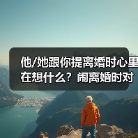 他/她跟你提离婚时心里在想什么？闹离婚时对方是怎么想的？(图1)
