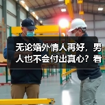 无论婚外情人再好，男人也不会付出真心？看